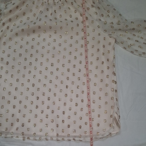 LOFT Cream Puff Sleeve Blouse with Peter Pan Collar - Picture 6 of 12